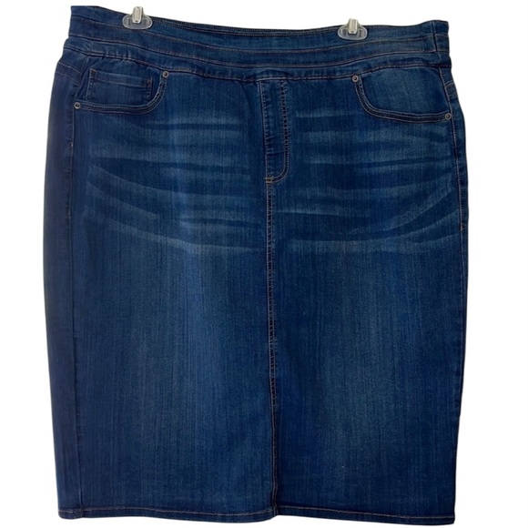 Est 1946 Denim Cato Women Jean Skirt 24W - Picture 1 of 5